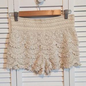 Forever21 Crochet Shorts